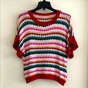 Colorful Striped Knit Top